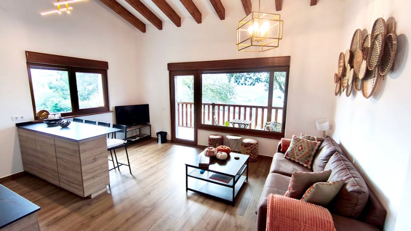 Vista general de apartamento turístico en Cangas de Onís, Asturias